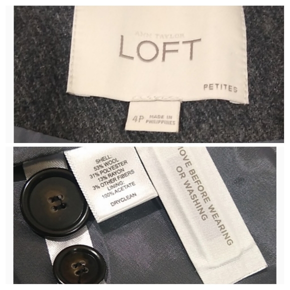 Vintage Ann Taylor Peplum Blazer - Picture 6 of 7
